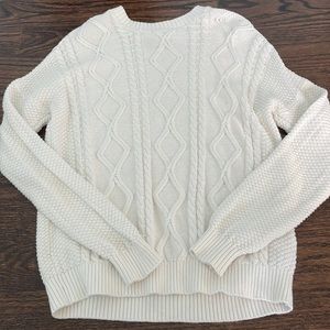 cable knit sweater
